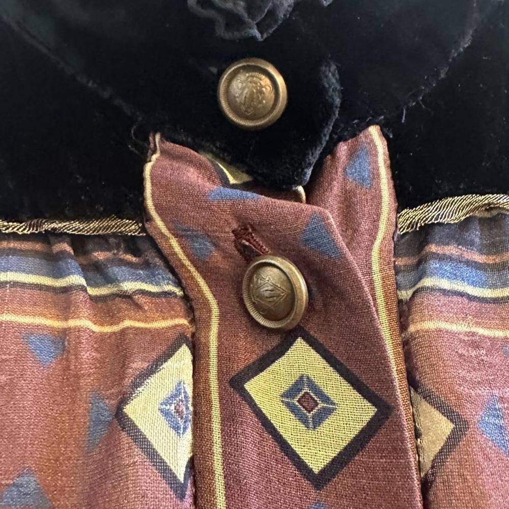 Gucci Silk & Velvet Button Up - Picture 2 of 8